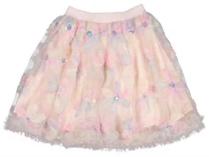 Tylnederdel i regnbuefarver med blomster og pailletter fra MarMar Copenhagen 252-441-31 rainbow